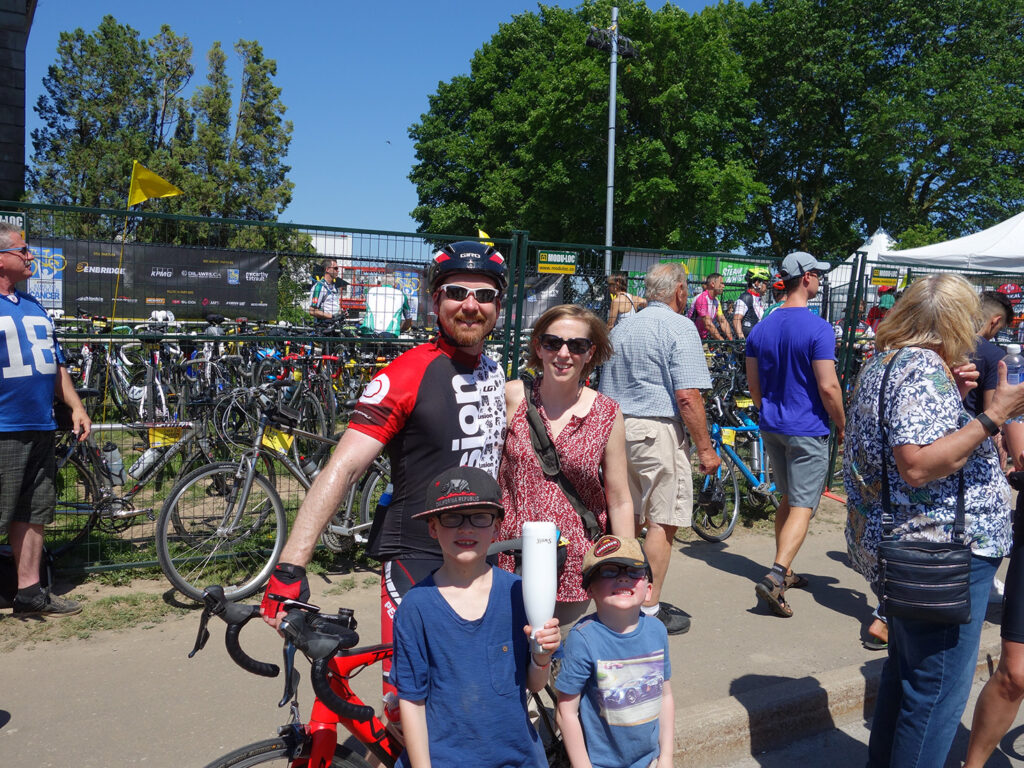 Brent with his family at the RTCC