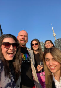 Team Fusion downtown Toronto with CN Tower in the background